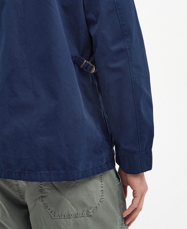 Barbour Cotton Salter Overshirt Mørkeblå | BABO87478