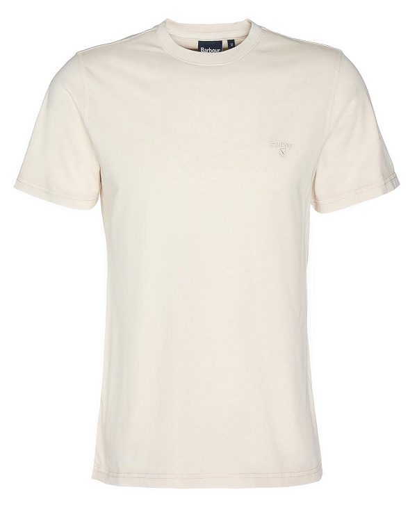 Barbour Cotton T-shirt Beige | BABO88347