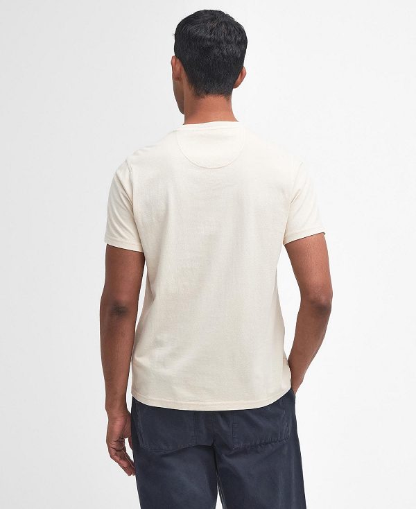 Barbour Cotton T-shirt Beige | BABO88347