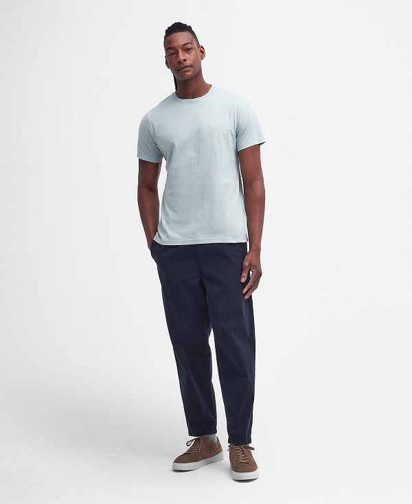 Barbour Cotton T-shirt Blå | BABO88349