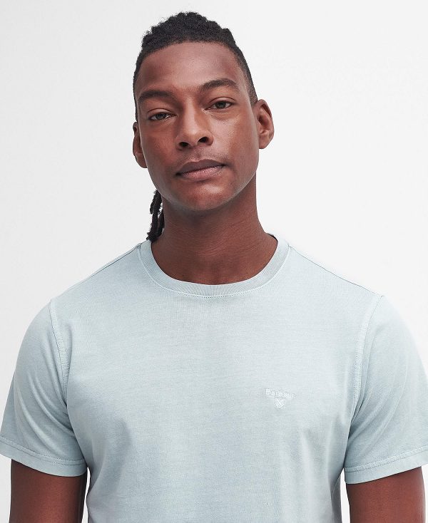 Barbour Cotton T-shirt Blå | BABO88349