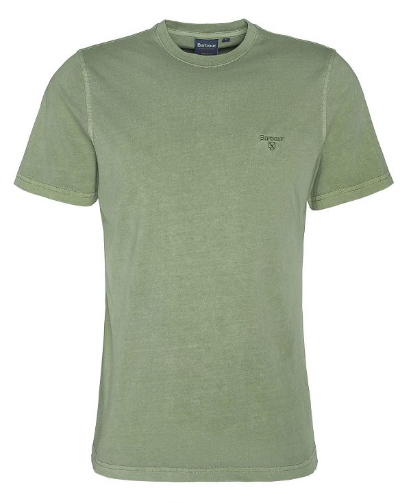 Barbour Cotton T-shirt Grøn | BABO88348