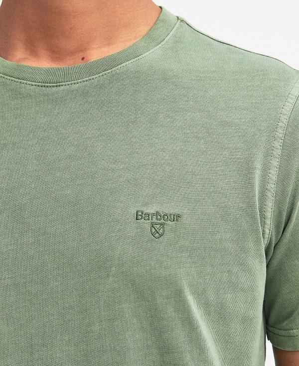 Barbour Cotton T-shirt Grøn | BABO88348