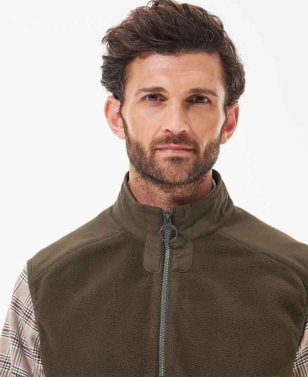 Barbour Country Fleece Gilet Grøn | BABO87518