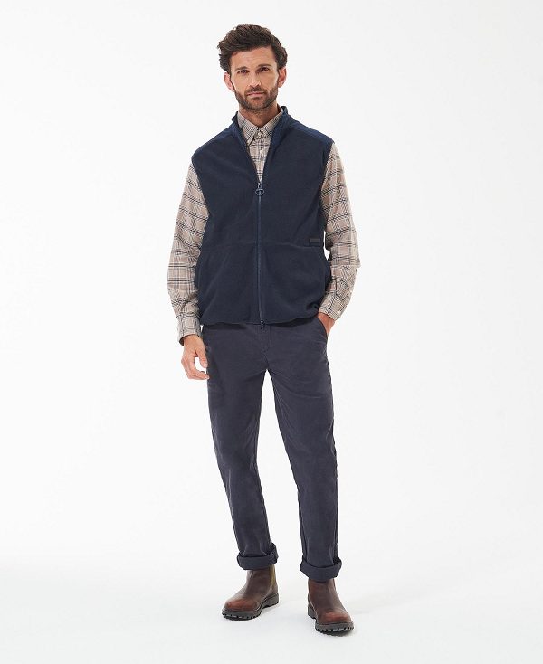 Barbour Country Fleece Gilet Mørkeblå | BABO88718