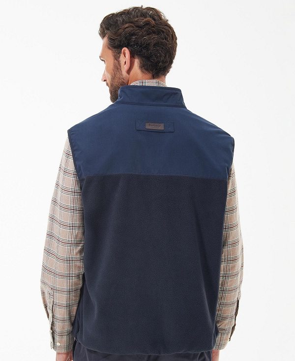 Barbour Country Fleece Gilet Mørkeblå | BABO88718