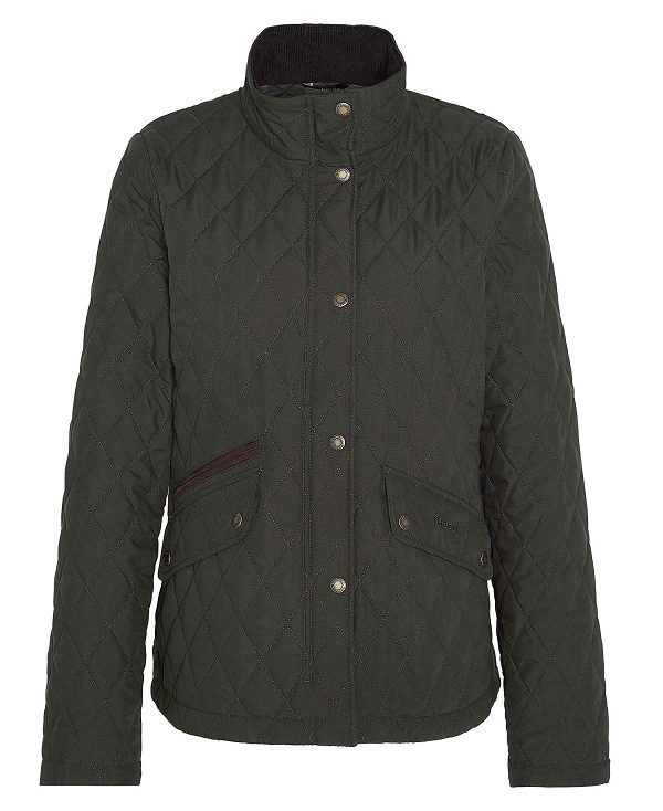 Barbour Country Winter Shoveler Quilted Jacket Mørkeolivengrøn | BABO89335