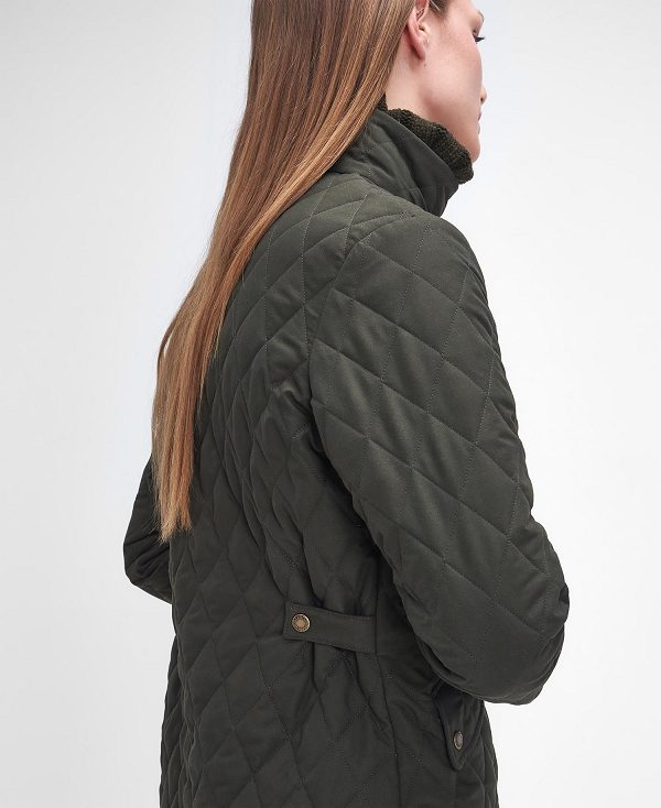 Barbour Country Winter Shoveler Quilted Jacket Mørkeolivengrøn | BABO89335