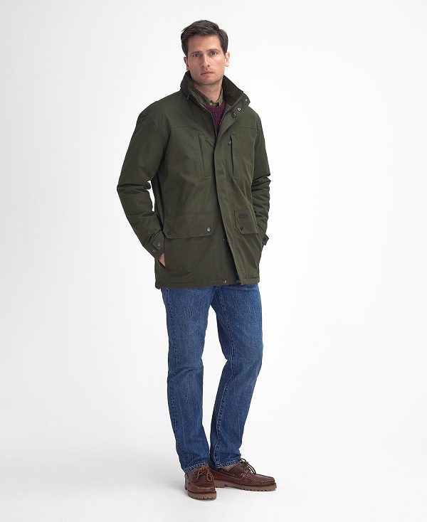 Barbour Cranston Waterproof Jacket Grøn | BABO87414