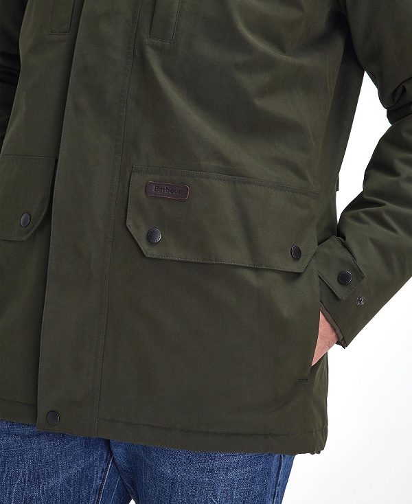 Barbour Cranston Waterproof Jacket Grøn | BABO87414