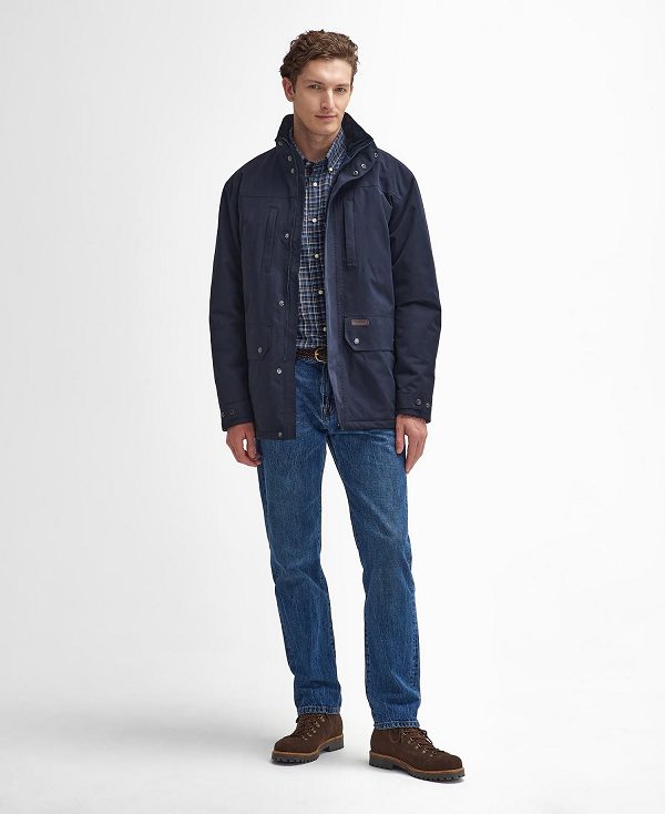 Barbour Cranston Waterproof Jacket Mørkeblå | BABO87415