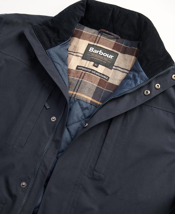 Barbour Cranston Waterproof Jacket Mørkeblå | BABO87415