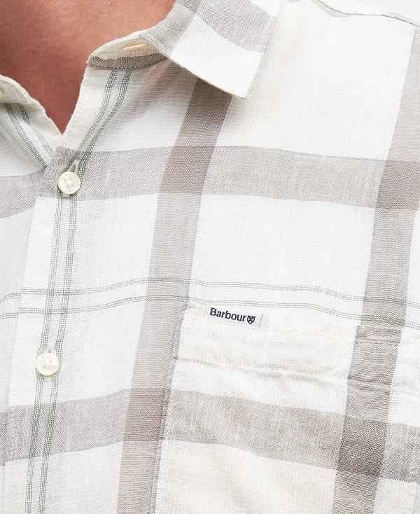 Barbour Croft Regular Short-sleeved Shirt Blå | BABO87782