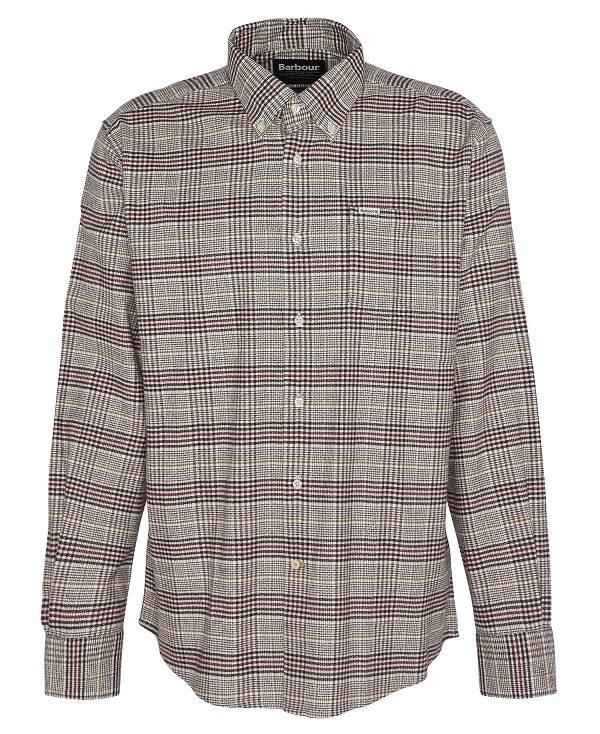 Barbour Crompton Regular Long-sleeved Shirt Grå | BABO87934