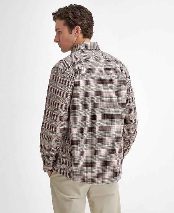 Barbour Crompton Regular Long-sleeved Shirt Grå | BABO87934