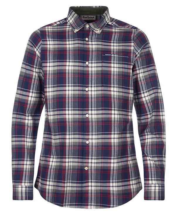 Barbour Crossfell Tailored Fit Shirt Grøn | BABO87802