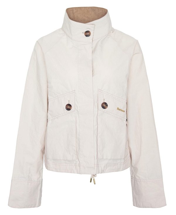 Barbour Crowdon Showerproof Jacket Beige | BABO89412