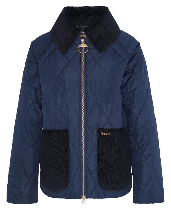 Barbour Dalroy Quilted Jacket Mørkeblå | BABO89355