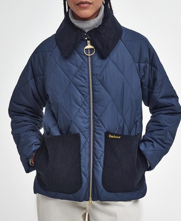 Barbour Dalroy Quilted Jacket Mørkeblå | BABO89355