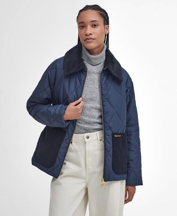 Barbour Dalroy Quilted Jacket Mørkeblå | BABO89355