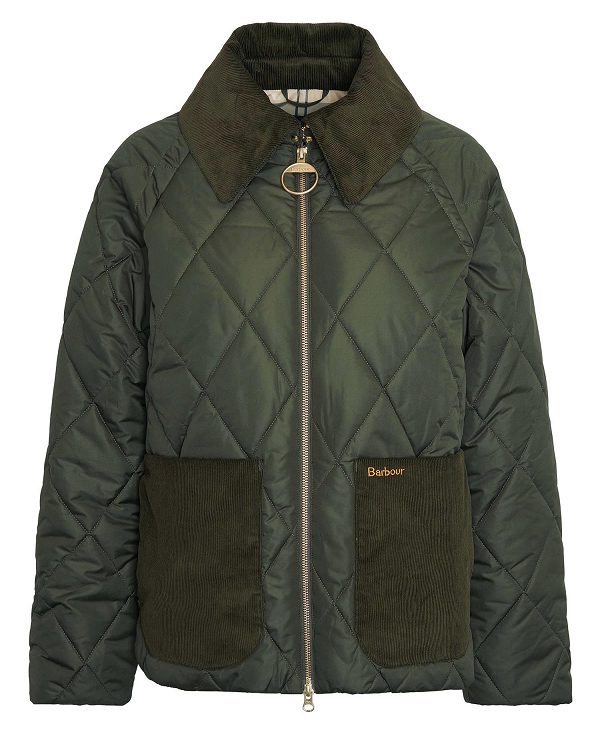 Barbour Dalroy Quilted Jacket Olivengrøn | BABO89369