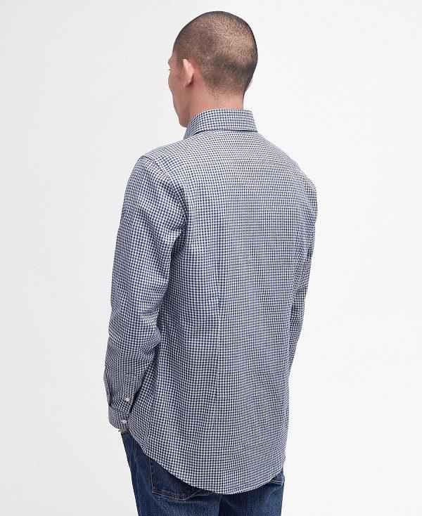 Barbour Darnick Tailored Shirt Mørkeblå | BABO87666