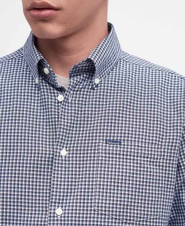 Barbour Darnick Tailored Shirt Mørkeblå | BABO87666