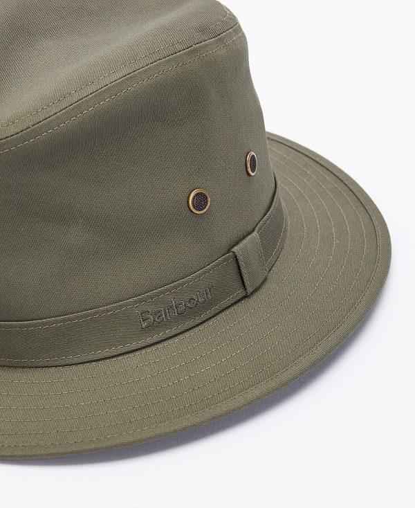 Barbour Dawson Safari Hat Olivengrøn | BABO88988