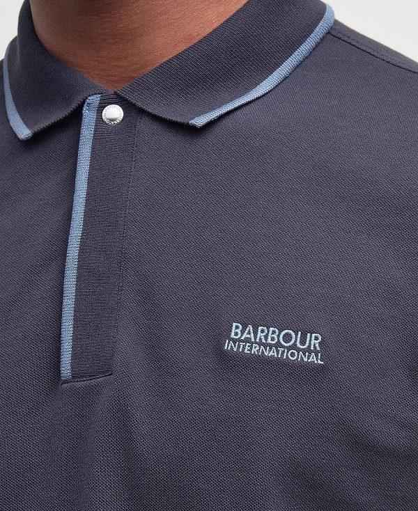 Barbour Daytona Tipped Short-sleeved Polo Shirt Mørkeblå | BABO88180