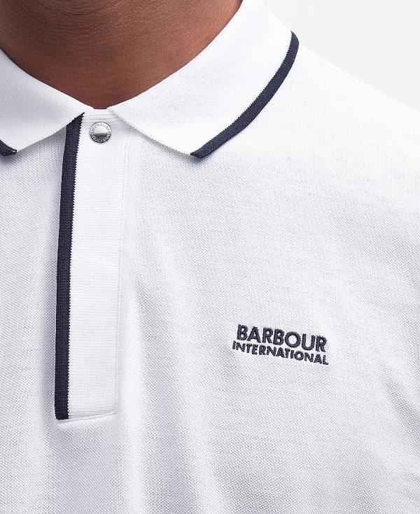 Barbour Daytona Tipped Short-sleeved Polo Shirt Hvide | BABO88203