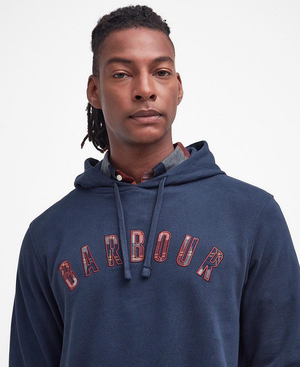 Barbour Debson Hoodie Mørkeblå | BABO88443