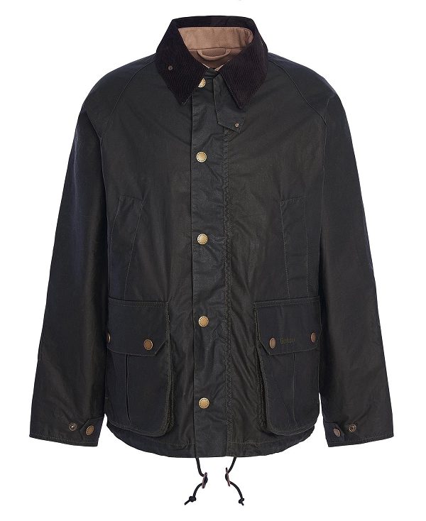 Barbour Deck Waxed Jacket Olivengrøn | BABO87199