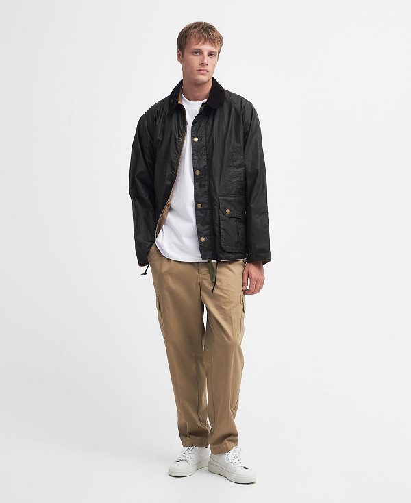 Barbour Deck Waxed Jacket Olivengrøn | BABO87199