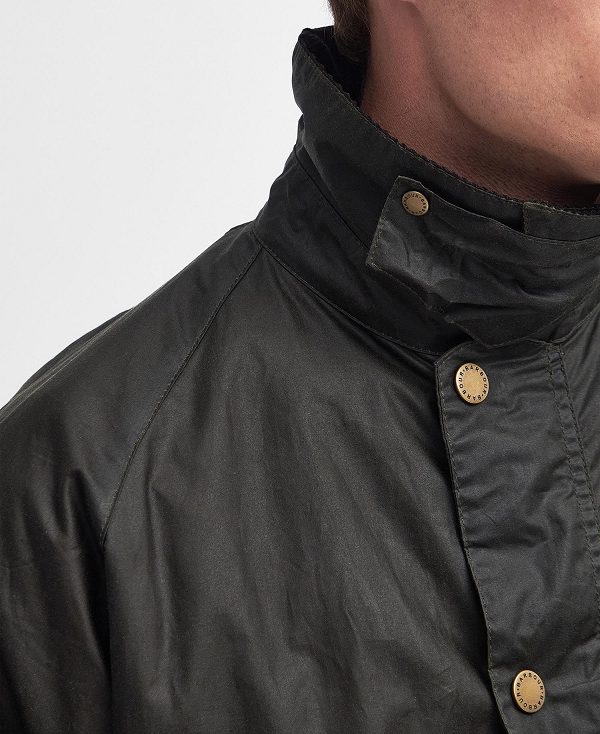 Barbour Deck Waxed Jacket Olivengrøn | BABO87199