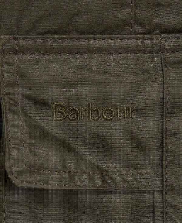 Barbour Defence Lightweight Waxed Jacket Olivengrøn | BABO89185