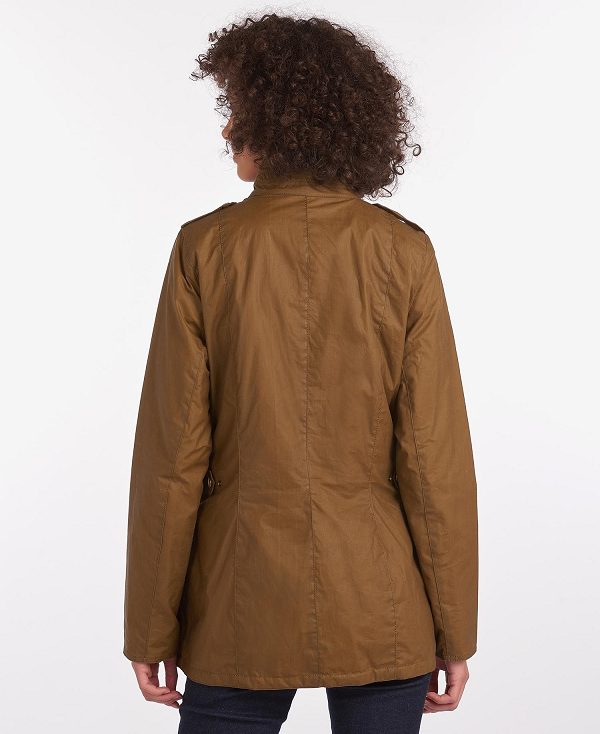 Barbour Defence Lightweight Waxed Jacket Brune | BABO89189