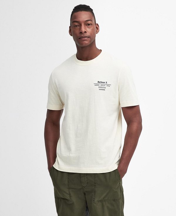 Barbour Denison Relaxed T-shirt Beige | BABO88420