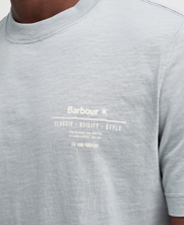 Barbour Denison Relaxed T-shirt Blå | BABO88392