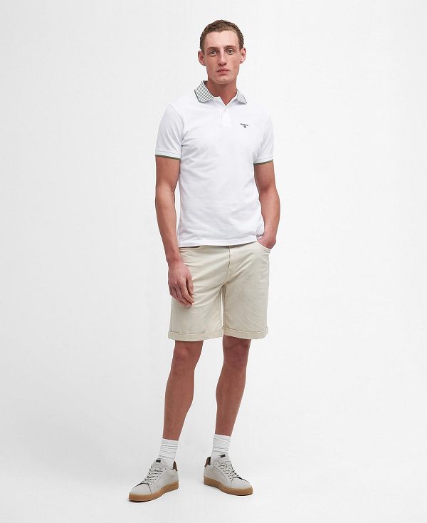 Barbour Denwick Short-sleeved Polo Shirt Hvide | BABO88174