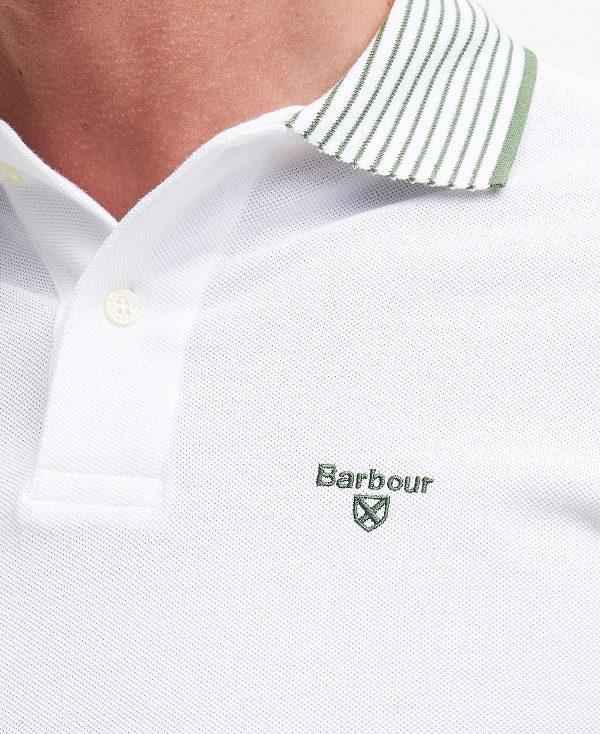 Barbour Denwick Short-sleeved Polo Shirt Hvide | BABO88174