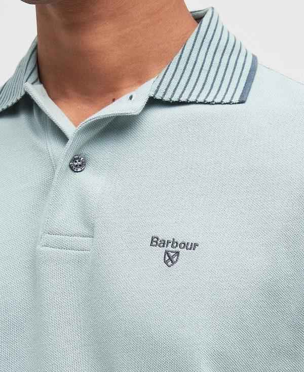 Barbour Denwick Short-sleeved Polo Shirt Blå | BABO88175