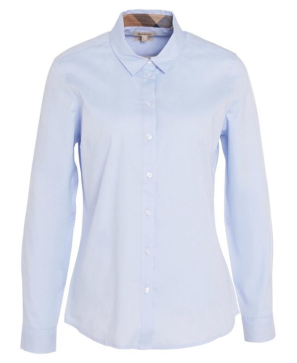 Barbour Derwent Regular Long-sleeved Shirt Blå | BABO89488