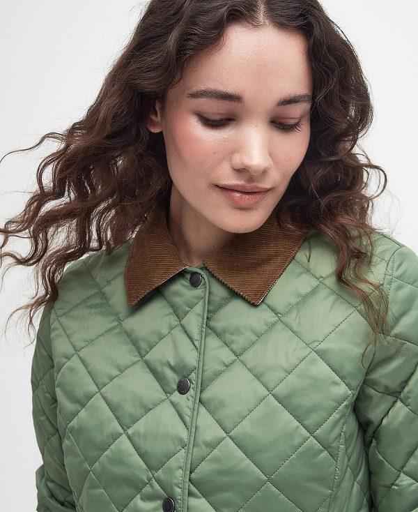 Barbour Deveron Quilted Jacket Grøn | BABO89295