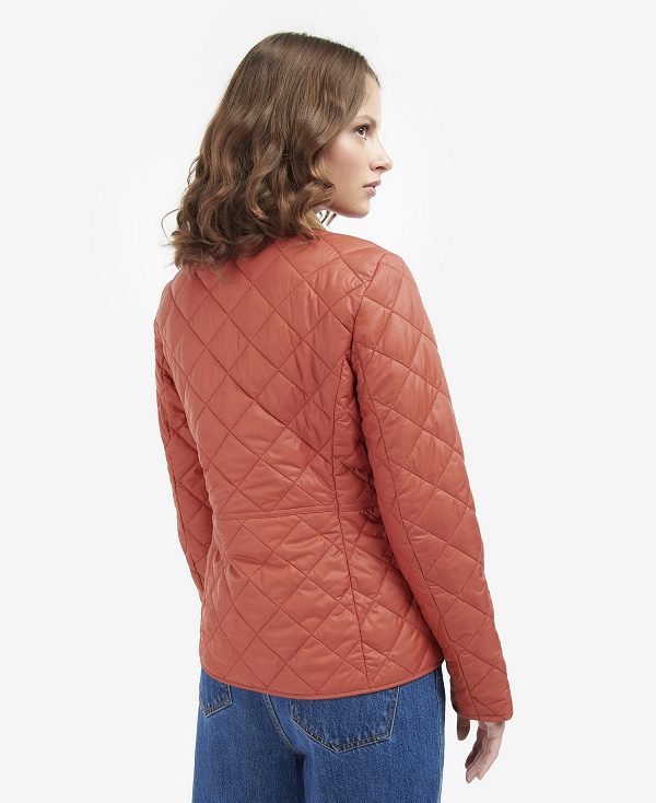 Barbour Deveron Quilted Jacket Rød | BABO89252