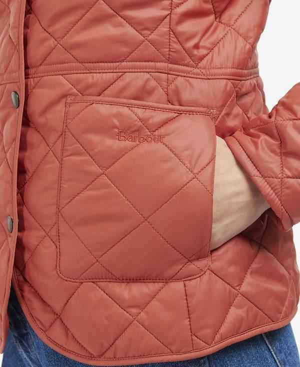 Barbour Deveron Quilted Jacket Rød | BABO89252