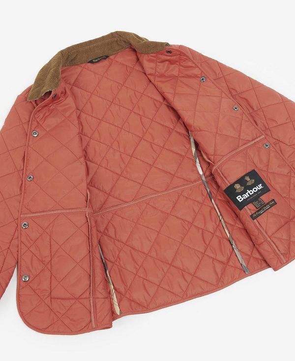 Barbour Deveron Quilted Jacket Rød | BABO89252