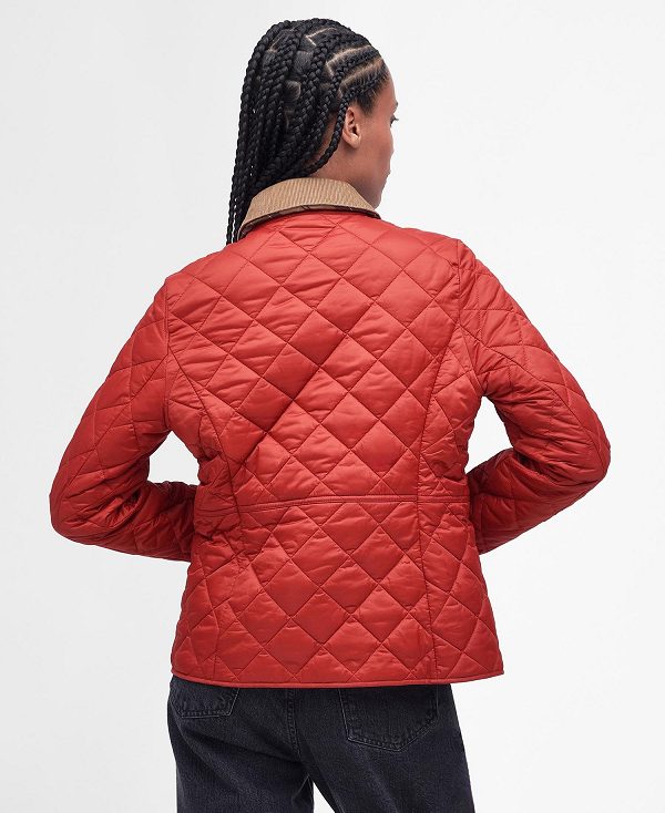 Barbour Deveron Quilted Jacket Rød | BABO89280