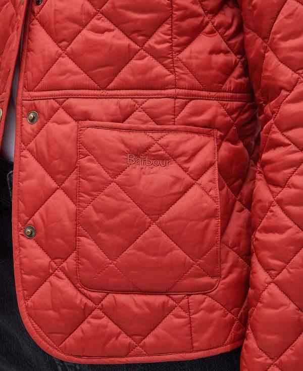 Barbour Deveron Quilted Jacket Rød | BABO89280