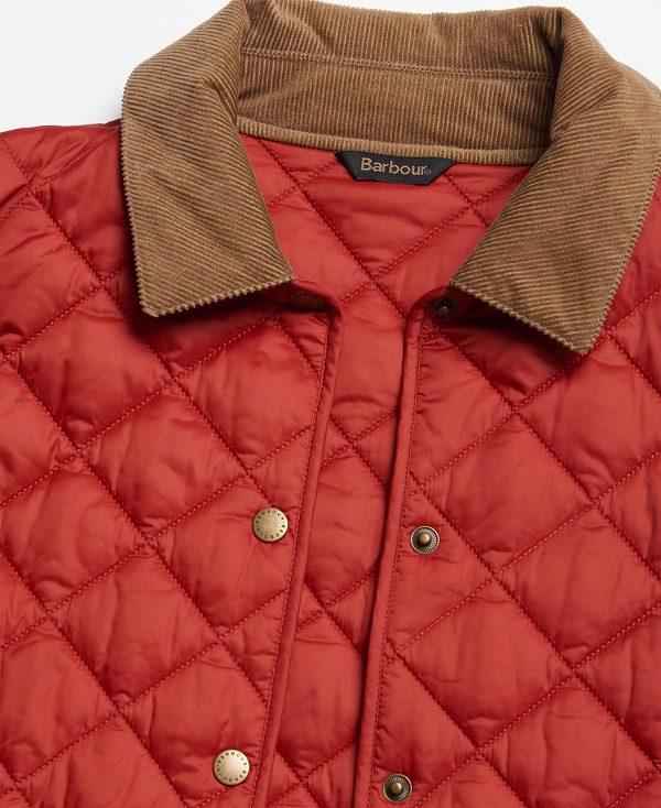 Barbour Deveron Quilted Jacket Rød | BABO89280