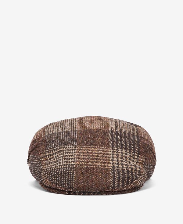 Barbour Deveron Tweed Flat Cap Brune | BABO89005